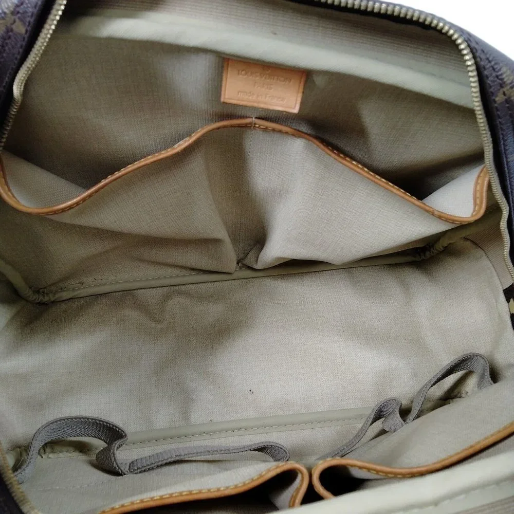 Louis Vuitton Brown Monogram Satchel with Vachetta Trim
